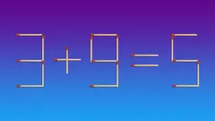 Zabawna łamigłówka dla każdego: napraw równanie, przesuwając tylko jedną zapałkę